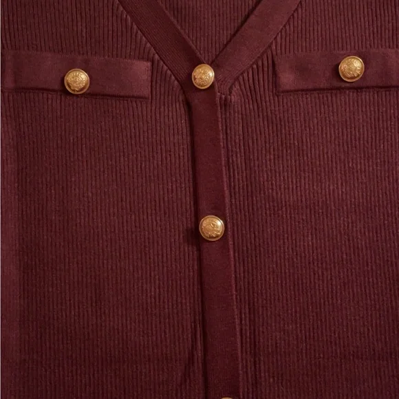 Rich Brown Knit Sweater and Rich Burgundy Knit Sweater Dresses - $20 each. - Picture 8 of 12